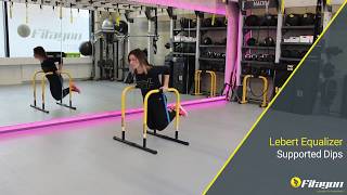 Lebert Equalizer Übungen - Supported Dips mit Powerband