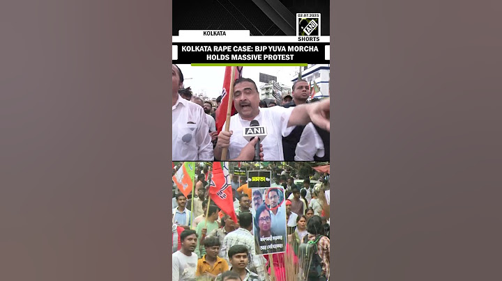 WB BJP Yuva Morcha holds massive protest march against Kolkata law student rape