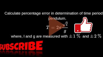 Simple pendulum percentage error class 12 ex 8.1 q.no.6 cbse icse samacheerkalvi 2% of l