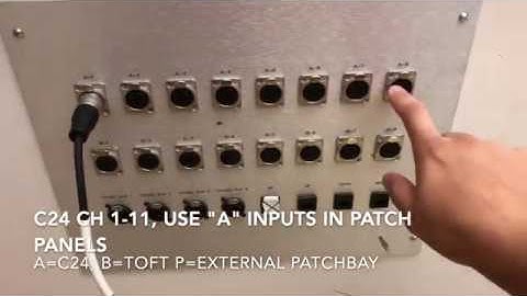 Studio E - Using C24 preamps