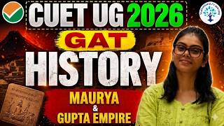 CUET UG 2026 || GAT HISTORY  MAURYA AND GUPTA EMPIRE #cuetug2026 #maurya #pyqs BY AARYA MAM