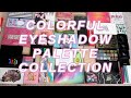 COLORFUL EYESHADOW PALETTE COLLECTION 2020 // Rainbow, monochromatic & some of my favorites