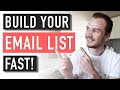 How To Build An Email List From Scratch