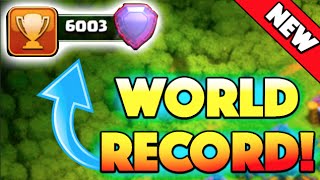 NEW WORLD RECORD! - Clash of Clans - It's Been Broken! 6,000 Trophies Reached