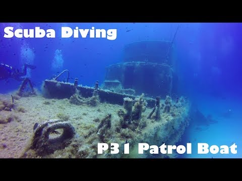 Scuba Diving P31 Patrol Boat Wreck, Malta