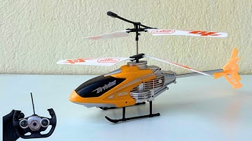 Velocity Remote Control Orange Color Helicopter Unboxing & Testing