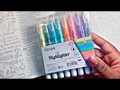 YISAN Bible Highlighters No Bleed,Gel Indonesia