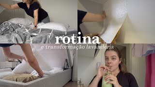 VLOG DE ROTINA | Rotina de dona de casa, transformação lavanderia e minha experiência com a cama baú