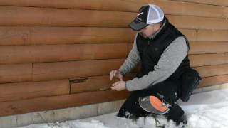 Maine Home Inspector - Log Home Damage | Maine Inspection | 207-837-3491