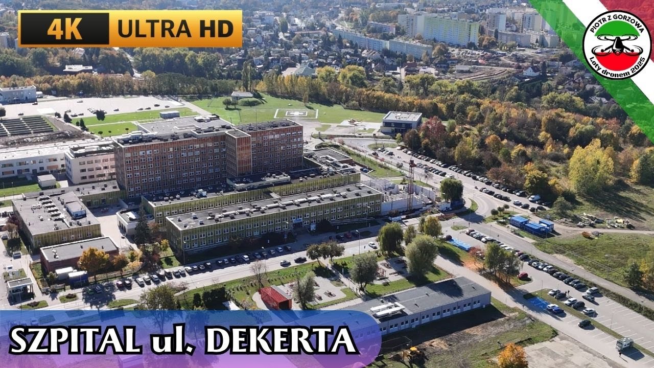 Gorzów Wlkp  19 10 2025 Szpital na ul  Dekerta, dron 4K, Polska