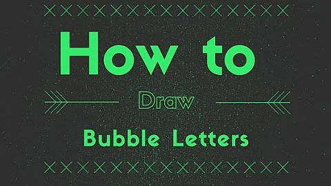 Elementary Art Lesson: How To Draw Bubble Letters For Kids