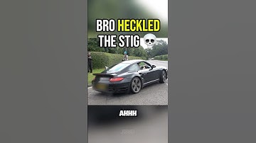 Bro HECKLED the Stig from TOP GEAR 😳 #shorts #topgear