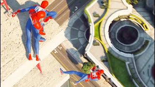 Gta 5 Spiderman Jumping Off Highest Buildings #22 (Euphoria Physics/Ragdolls)