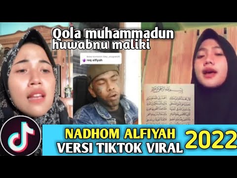 NADHOM ALFIYAH TIKTOK |QOLA MUHAMMADUN HUWABNU MALIKI | SHOLAWAT VIRAL