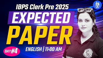IBPS Clerk Prelims 2025 | IBPS Clerk English | English Most expected Paper | by Rupam Ma