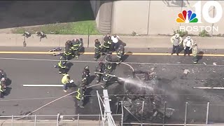 Police ID driver who died in fiery crash on I-93 ramp in South Boston