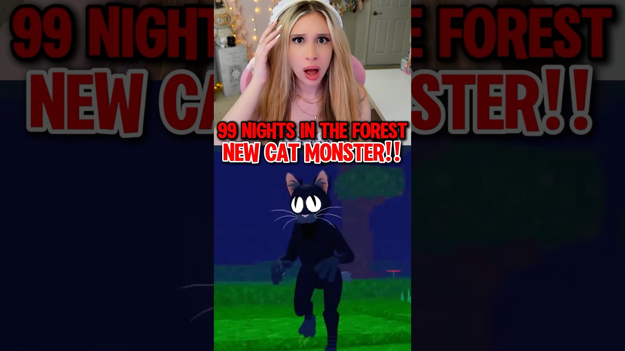 NEW “CAT” MONSTER in 99 NIGHTS IN THE FOREST UPDATE on ROBLOX! 🐈‍⬛🌳