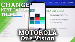 How to Change Keyboard Theme in Motorola One Vision - Personalize Keyboard Layout screenshot 1