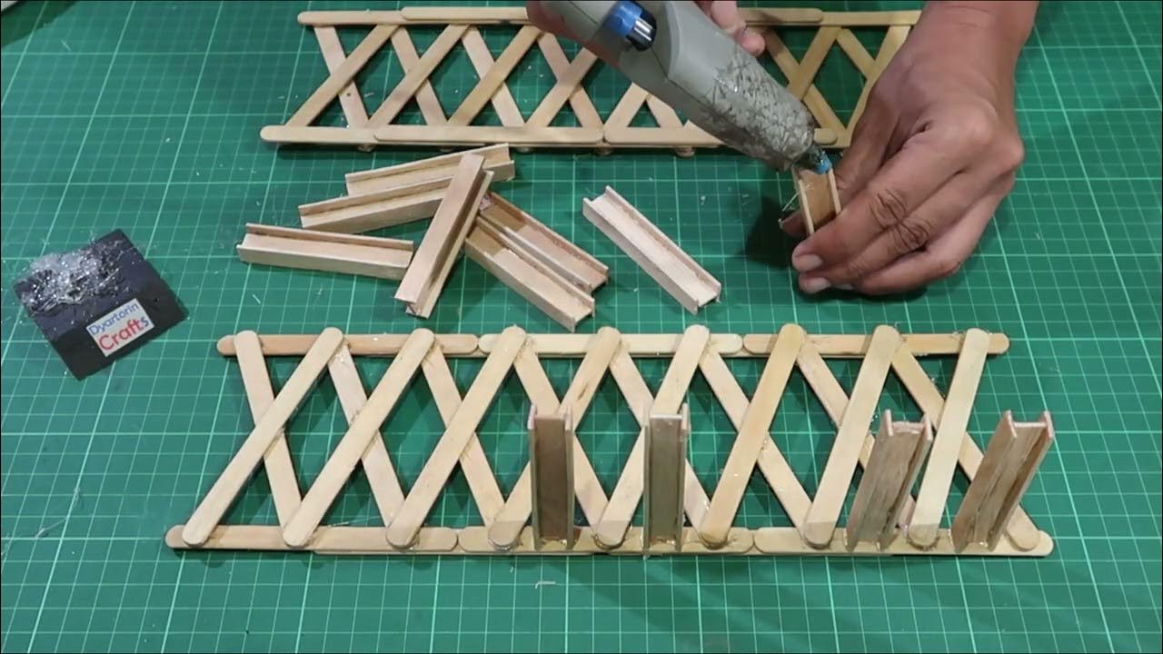 Making a popsicle stick bridge & testing it 116 YouTube