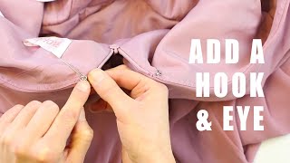 How to Add a Hook &amp; Eye to Any Garment