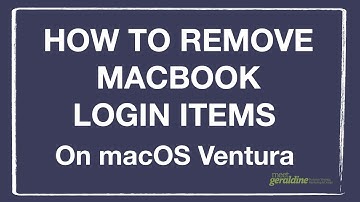 How to Remove Login Items On Mac