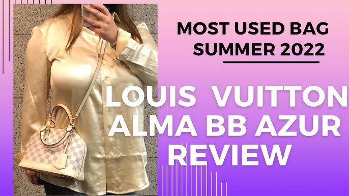 The new Louis Vuitton Alma BB in Damier Azur - Sneak Peak LV Alma Azur 