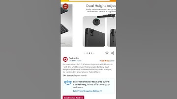 Portronics Bubble 3.0 Wireless Keyboard with Bluetooth + 2.4 GHz USB Receiver, Rechargeable Battery,