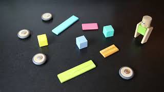 14 Piece Tegu Magnetic Wooden Block Set, Blues - silas lam screenshot 3