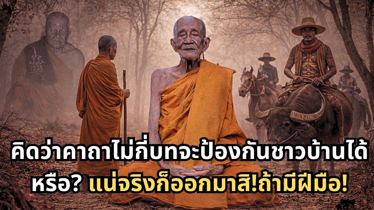 ใครกล้าท้าทายหลวงปู่เฒ่าแห่งเพชรบุรี! ปาฏิหาริย์กลางทุ่ง คุ้มครองชาวบ้านจากโจรโฉด!