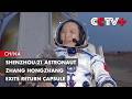 Shenzhou-21 Astronaut Zhang Hongzhang Exits Return Capsule