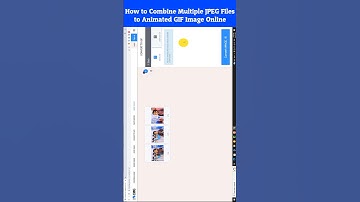 How Do I Combine Multiple JPEG Files to Animated GIF Image Online #shorts