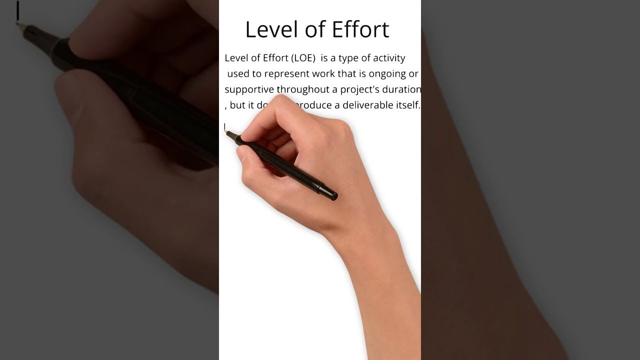 Understanding Level of Effort (LOE) in Project Management | A Quick Guide
