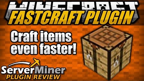 How to craft items faster in Minecraft with FASTCRAFT Plugin