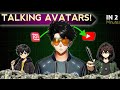 I Created Animated Character for Faceless Channel like @TubeSenseiofficial | Talking Anime Avatars!