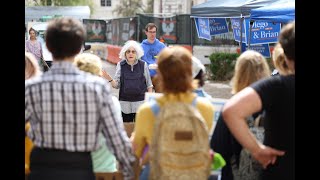 UT law professor Jane Cohen at the UT Austin I-35 Youth Day of Action (2/3)
