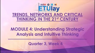 Understanding Strategic Analysis and Intuitive Thinking