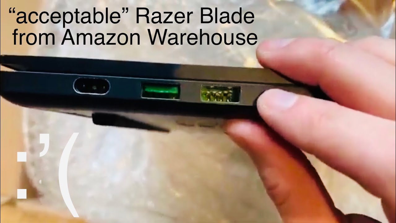 Opening Damaged Razer Blade 15 From Amazon Warehouse Deals Youtube