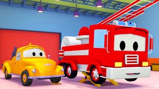 Tom Holownik - wóz strażacki - Miasto Samochodów 🚗 Bajki Dla Dzieci screenshot 1