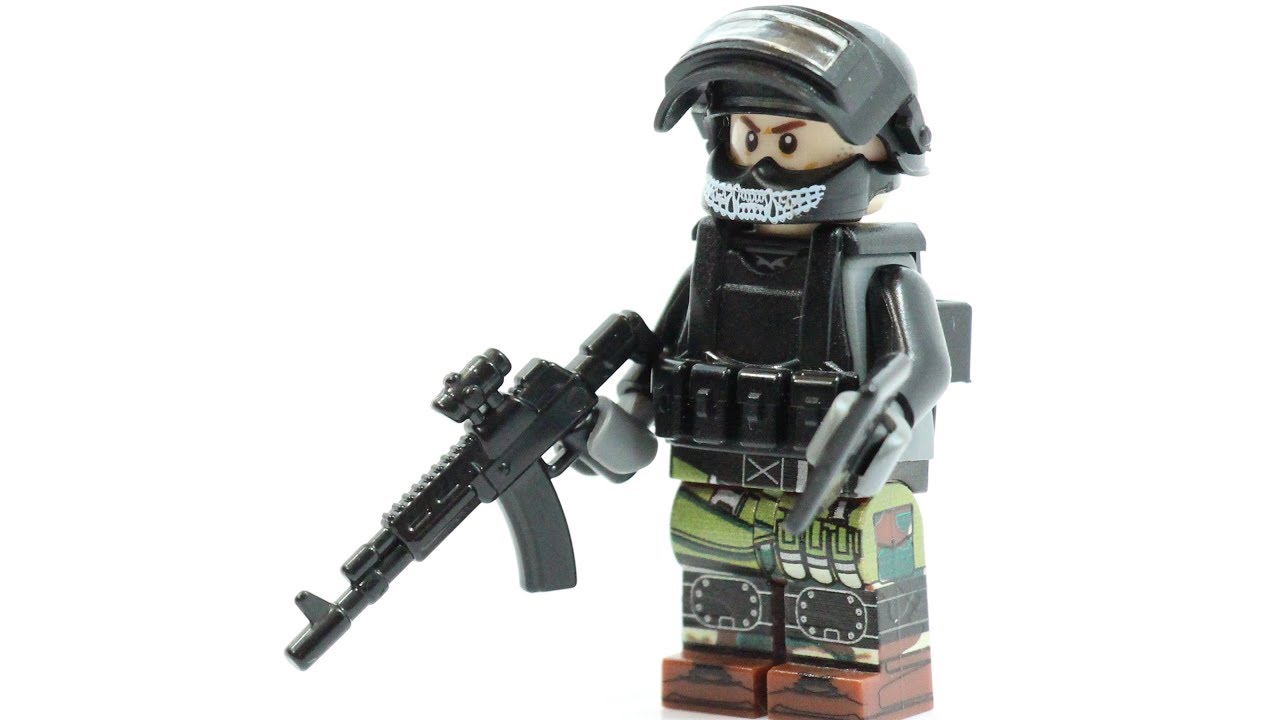 Custom TACTICAL RIFLE Desert Camo for Lego Minifigures