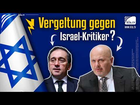 Vergeltung gegen Israel-Kritiker?