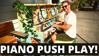 I Played the Lumineers on Piano in Public | local artists come together | Portland Oregon