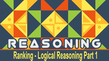 Logical Reasoning  | Ranking l Part 1 | SSC BANK RAILWAYS Exams