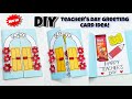 Teacher's day greeting card idea| Teacher's Day Gift ideas| paper greeting card ideas