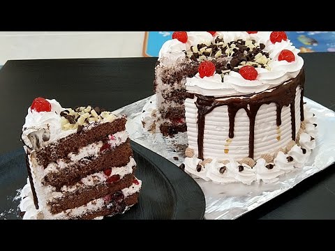 Black forest cake recipe | step by step recipe | birthday cake