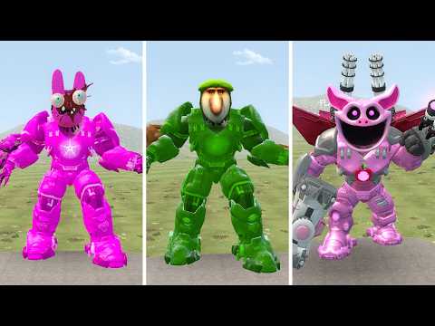 NEW EVOLUTION OF ROBLOX MECHA PINKI VS PATAPIM VS PIG POPPY 5! | IN GMOD