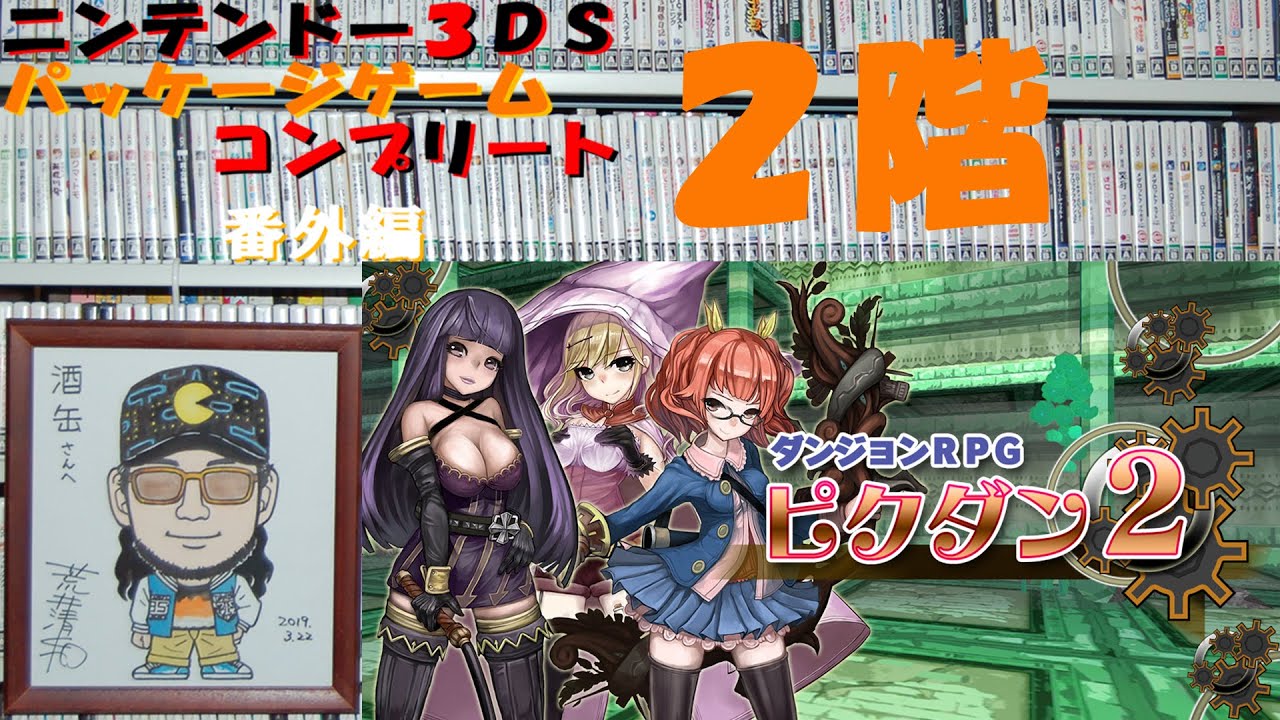 ２階目 ダンジョンrpg ピクダン2 自分が開発にかかわったタイトルに挑戦 ニンテンドー３ｄｓパッケージゲームコンプリート 番外編 ゲームコレクター 酒缶 Youtube