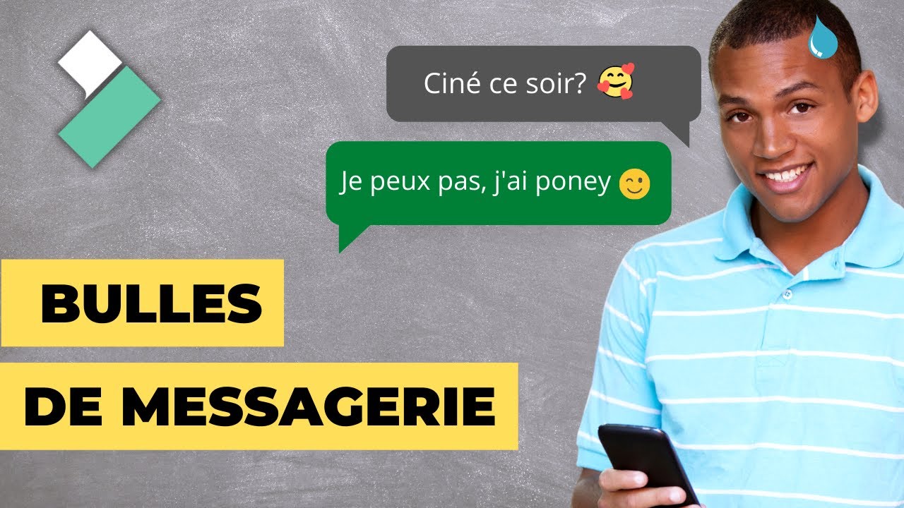 Filmora : Comment créer des bulles de chat (Whatsapp, messenger) - YouTube