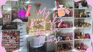 My Beauty/Fragrance Room Tour!! My MASSIVE Makeup Collection, Fragrance collection, etc