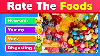 Rate the Foods Challenge | Ultimate Food Tier List | Food Quiz 🍔🍟