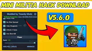 Mini Militia Mod Menu V5.6.0 Mini Militia Vipmod No Pword No Key New Mod Menu 2026